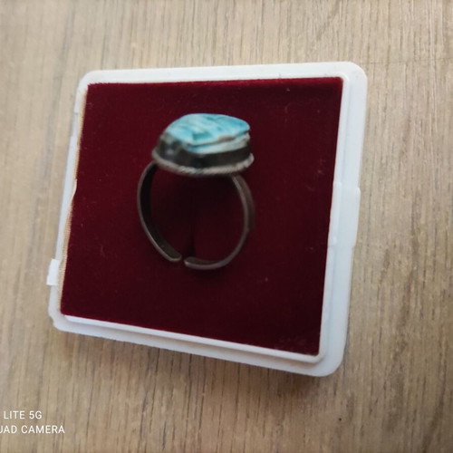 Silver 1000 Grade Ring with Scarab New