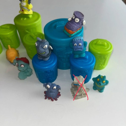 The Trash Pack used collectible toys with trash bin