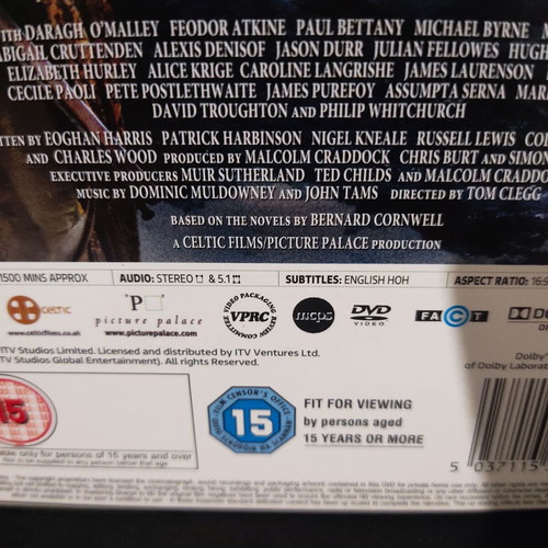 Sharpe DVD collection TV series like new without Greek subtitles