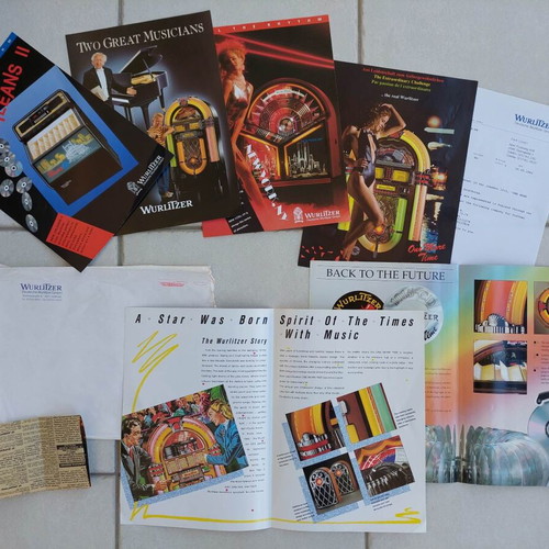 JukeBox Wurlitzer A4 Illustration Flyers new (1993)