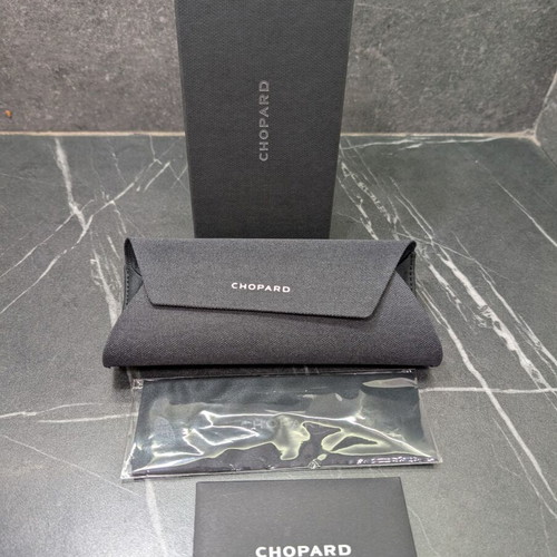Chopard sunglasses case new black with card and box