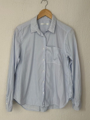 Дамска риза Lis Lareida размер 40 като ново, бяла и синя