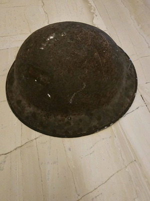 Military helmet used, authentic collectible