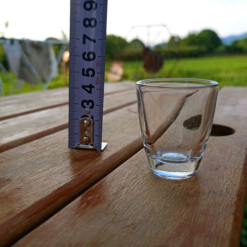Glass shot glasses new, unused in their box