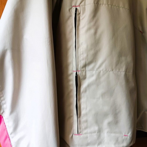 Puma sports jacket used, size S, beige with pink details