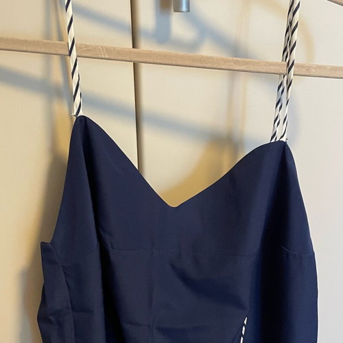 Satin nightgowns set of 3, size M, white and blue details