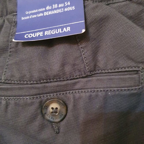 Khaki shorts with elastic belt and drawstring, new, size M