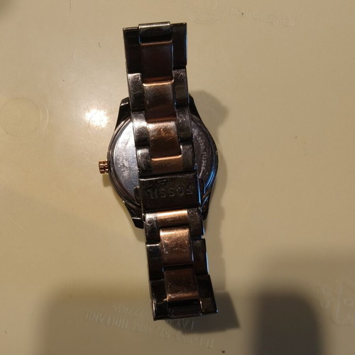 Fossil Multifunction Quartz Watch used, two-tone, women's