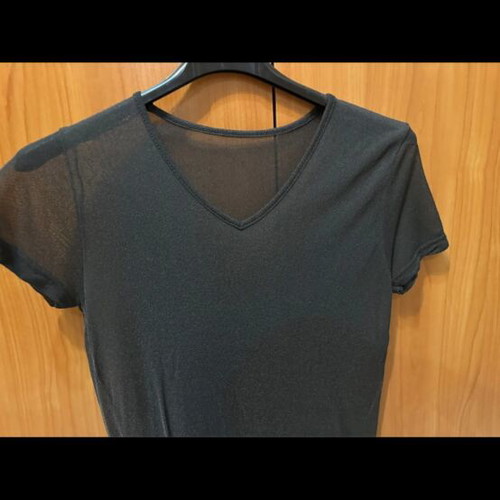 Sheer top black size M used
