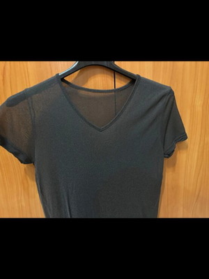 Sheer top black size M used
