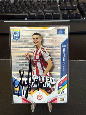 Christos Mouzakitis FIFA 365 Limited Edition signed card new Olympiacos