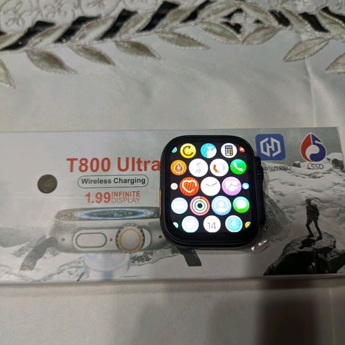 Smartwatch T800 Ultra new with 1.99-inch touch screen and wireless charging