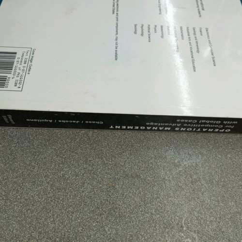 Operation Management book for Deree new