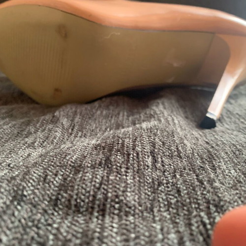 Migato patent leather pumps nude like new, size 38