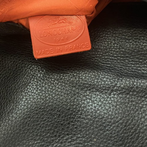 Longchamp Nappa leather crossbody bag, black