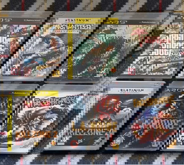 playstation 3 Πακέτο 6 παιχνίδια στα 45 ευρώ.