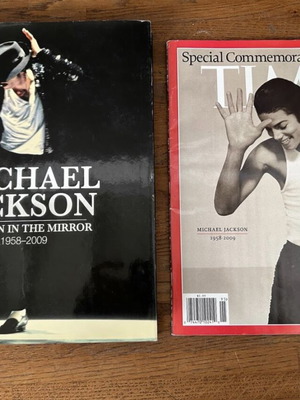 Βιβλίο Michael Jackson The Man in the Mirror και περιοδικό Time μεταχειρισμένα