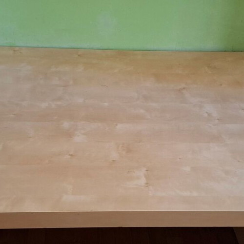 IKEA desk and large bookshelf set used, light birch wood