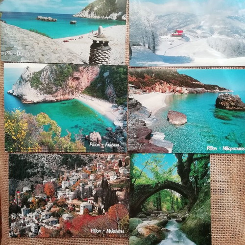 Card postal photos Pilio 7 pieces like new