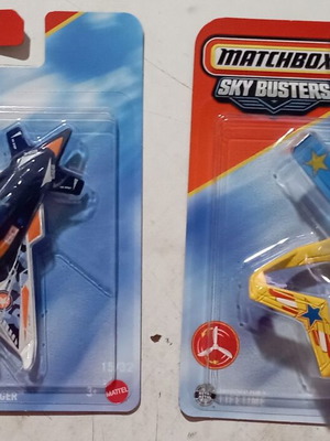 Matchbox Sky Busters Flying Dagger και Sea Arrow παιχνιδένια αεροπλάνα, σετ 2
