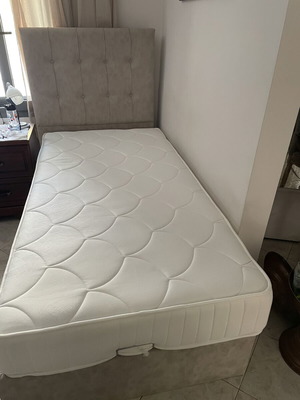 Bed with mattress, two years old, excellent condition