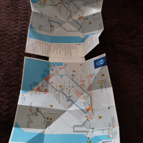 Athens 2004 Official Transportation Map like new