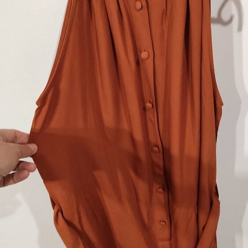 Summer dress new with buttons and side slits size 40