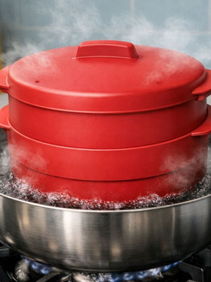Tupperware Steamer Complete Set, New