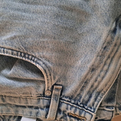 Jeans with wide leg in light blue shade like new, size 38