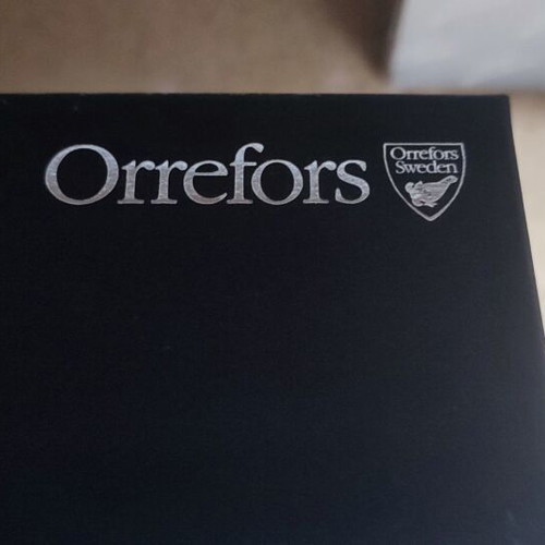 Orrefors Armadillo crystal bowl large size new