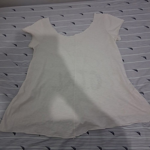 Oversized Off-Shoulder Blouse like new, black and white, size L