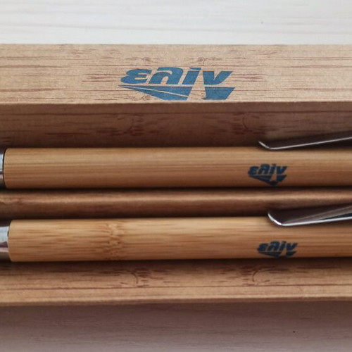 Wooden writing set new with pen, stylus, and mechanical pencil