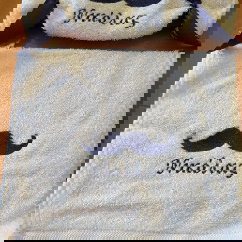 Μπομπονιέρα βάπτισης πετσέτα με εκτύπωση όνομα Νικόλας καινούργια