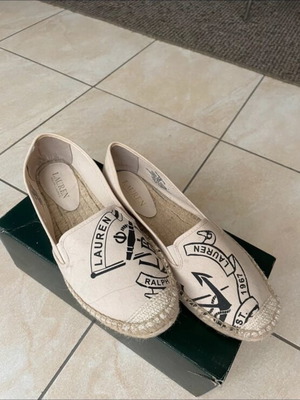 Ralph Lauren beige espadrilles like new, size 40