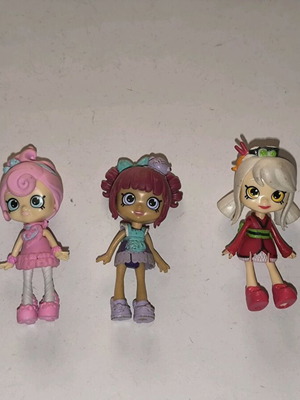 Shopkins Happy Places dolls used, pack of 3