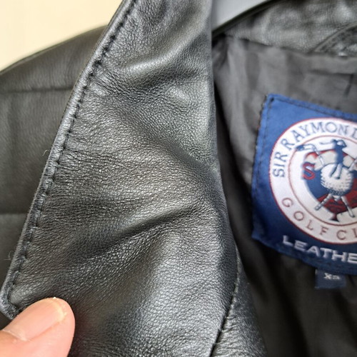 Sir Raymondtailor leather jacket Giorgio di Mare like new, black