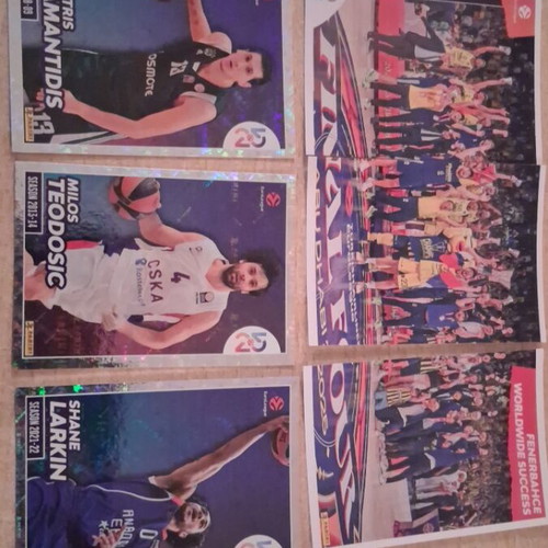 Euroleague 2025-2026 stickers, 60 different, like new