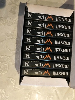 Maxell Wild 74 cassette tapes new sealed, pack of 10