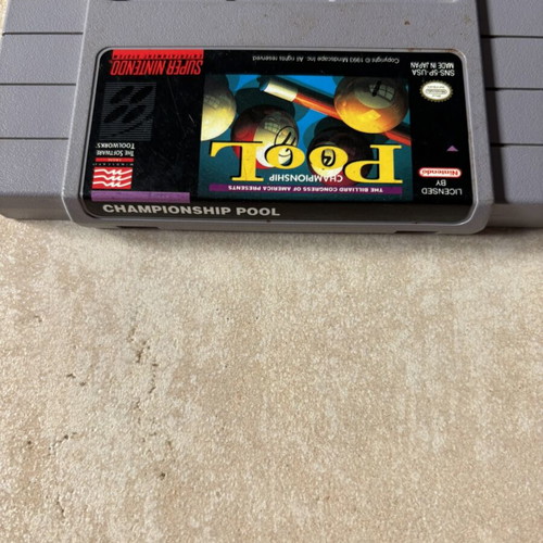 Championship Pool Super Nintendo SNES game
