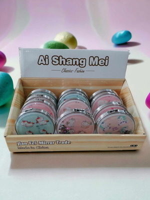 Огледала за чанта нови, комплект от 12 с кутия и стойка