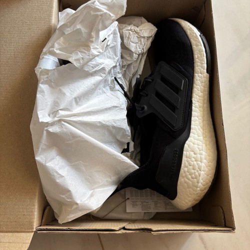 Adidas Ultra Boost athletic shoes, black, size 42