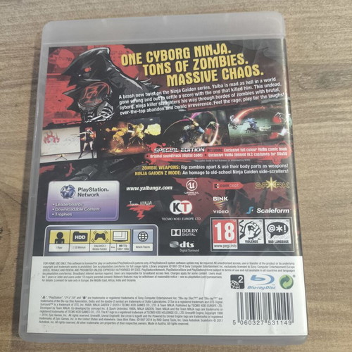 Yaiba: Ninja Gaiden Z Special Edition PS3 used, English version