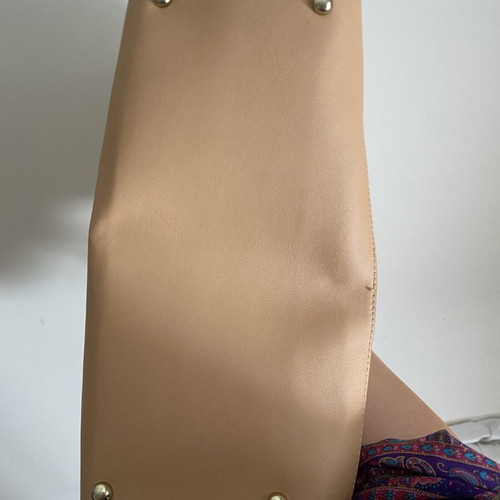 Verde Large Beige Monogram Tote Bag like new