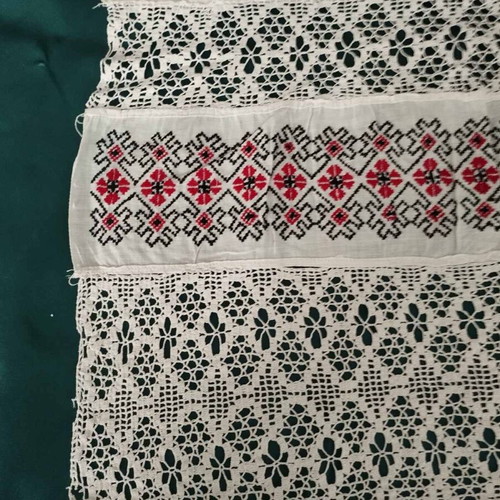 Handmade silk woven curtain used 58x250cm