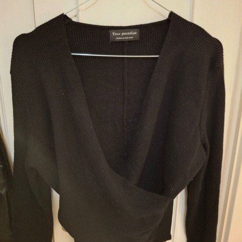 Black bolero pullover like new
