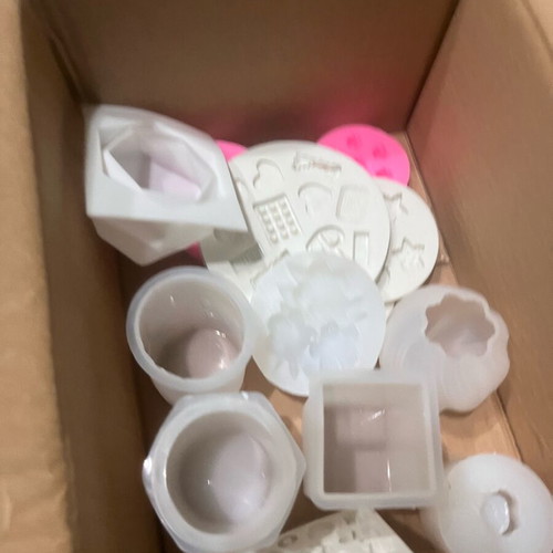 Silicone molds new, pack of 13 for candles and chocolate
