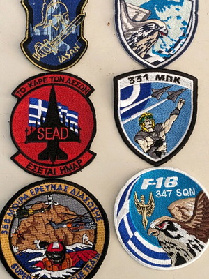 Military Embroidered Patches Greek Air Force like new