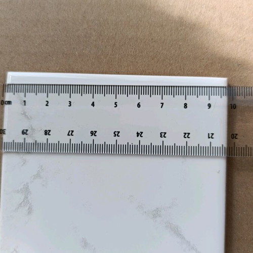 Decorative tiles 10×10 cm new, white marble effect, gloss