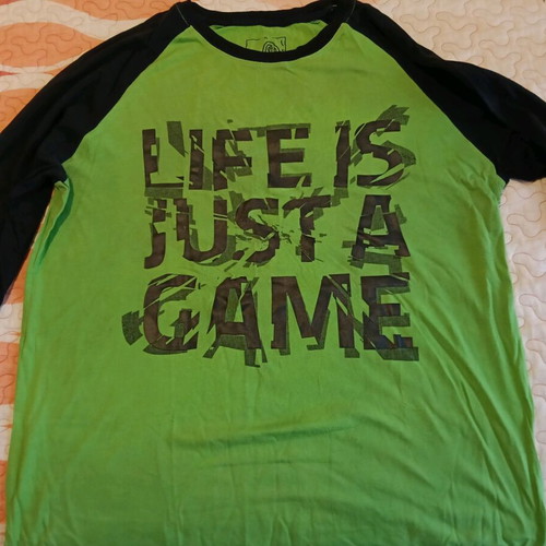 Razer Life T-shirt for men XL like new, black and green