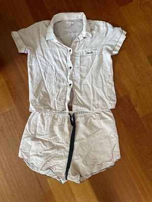 Morgan Lane cotton light pink pajama set with shorts used size L